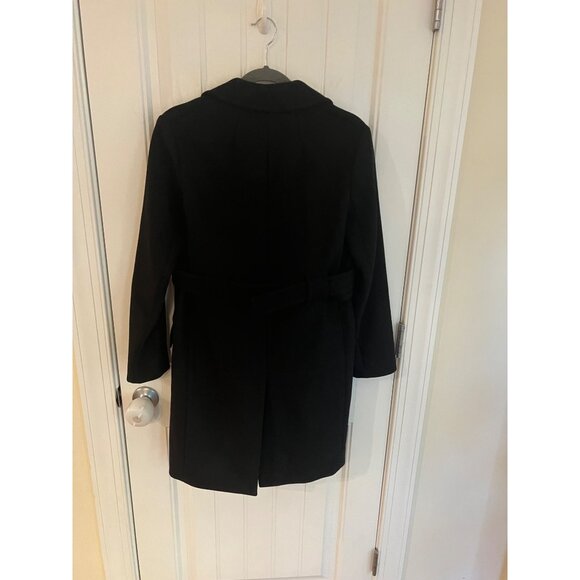 Theory Black Modus Superlight Wool Blend Long Peacoat‎ Sz XS NWT - Picture 7 of 7